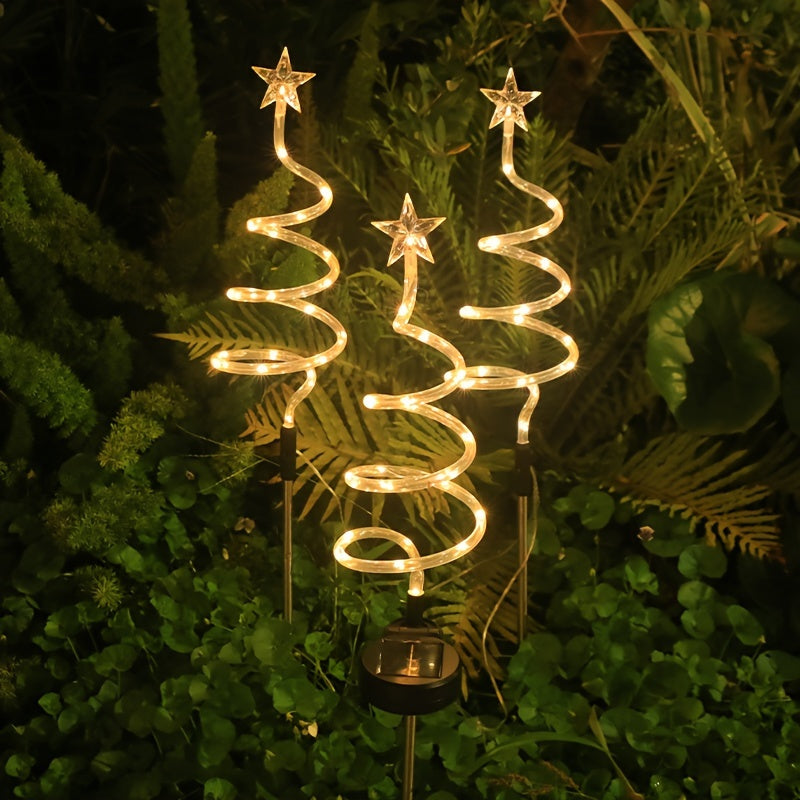 StarGrove Solar | Spiraal lamp voor buiten (set van 3)