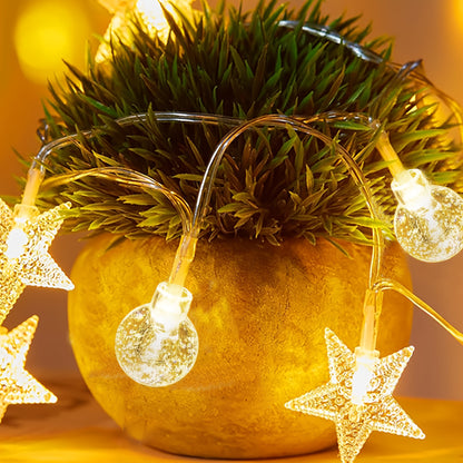 StellaGlow Aura | Lichtsnoer met sterretjes en bolletjes