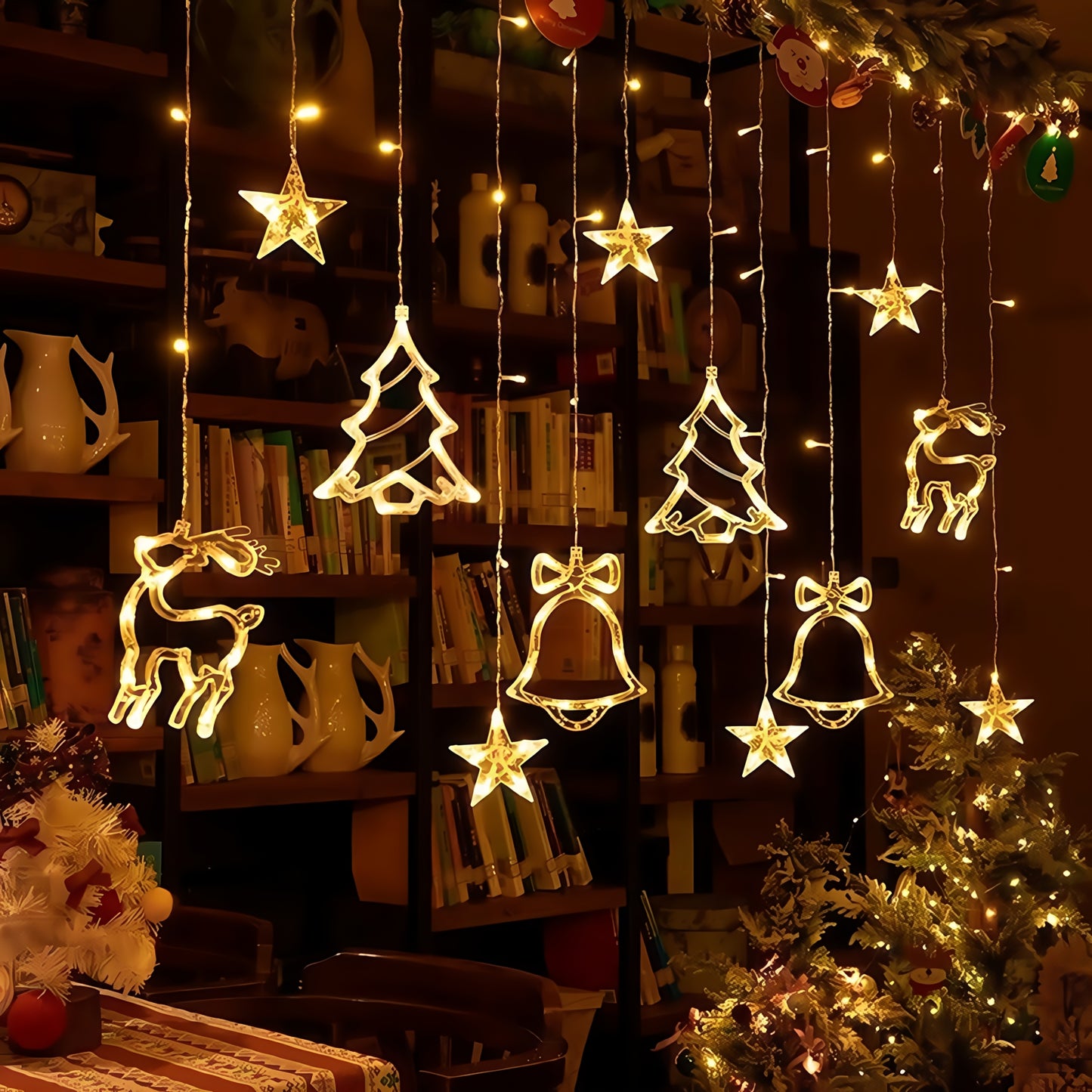 FROSTGLOW TWINKLE | Lichtgordijn in kerstthema