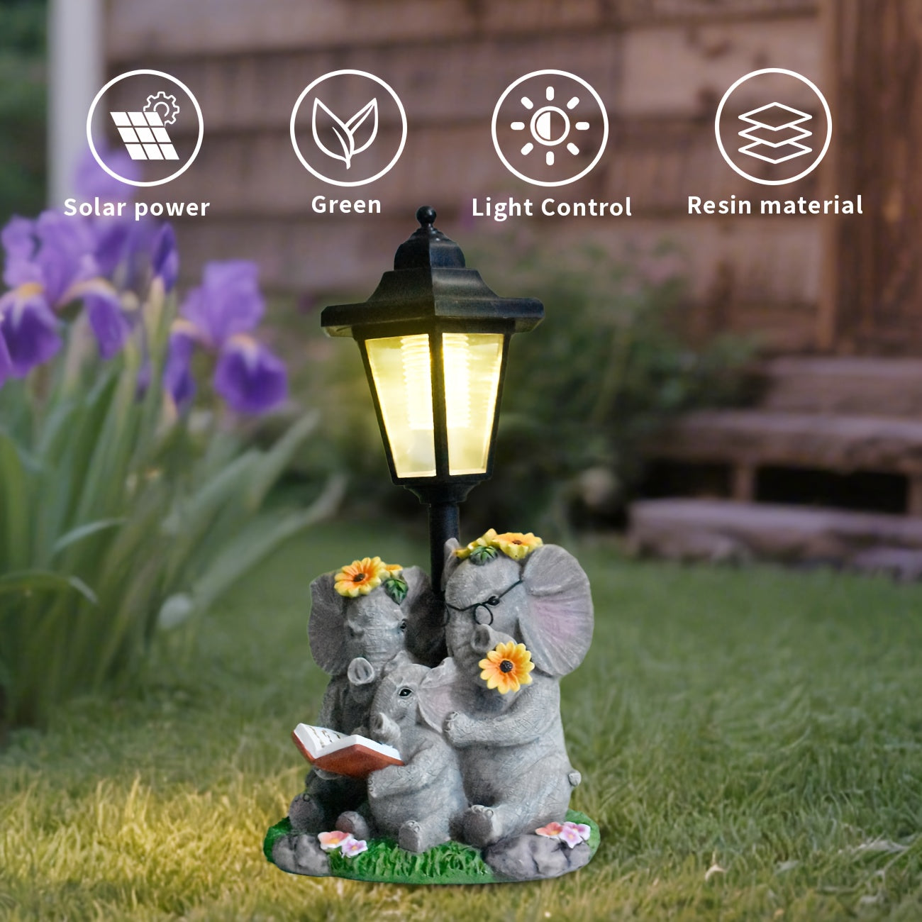 Elevaris Solar | Olifant beeldlamp