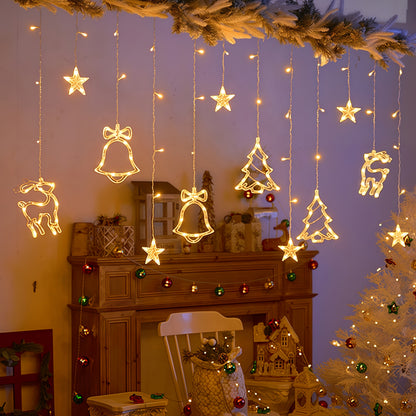 FROSTGLOW TWINKLE | Lichtgordijn in kerstthema