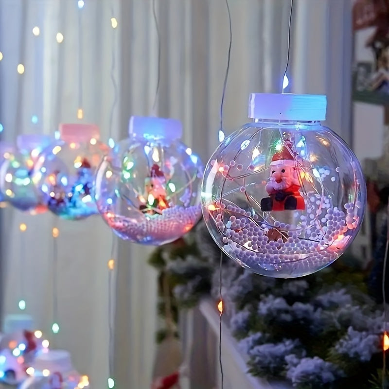 FestiGlow Garland | Lichtgordijn met kerstmannen, rendieren en sneeuwpoppen