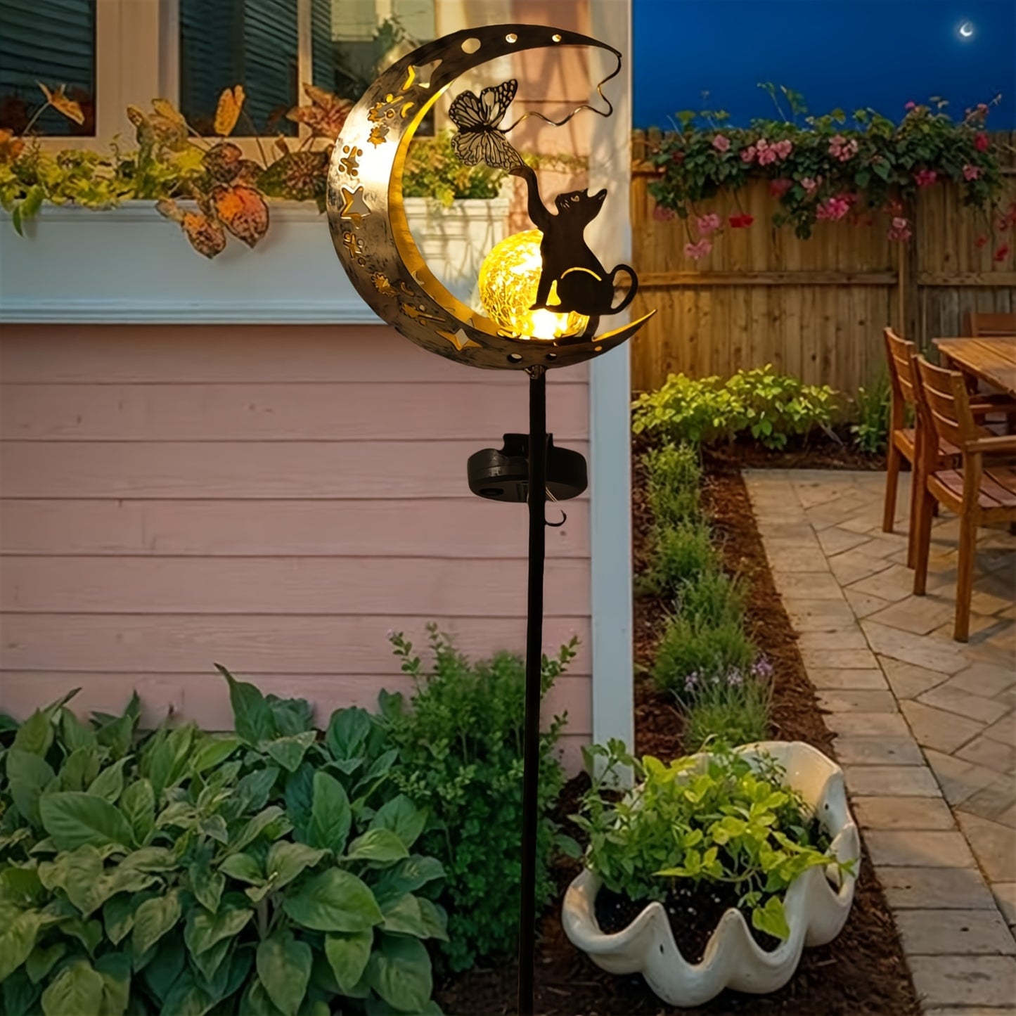 LUNACAT GLOW | Betoverende kat maan solar lamp
