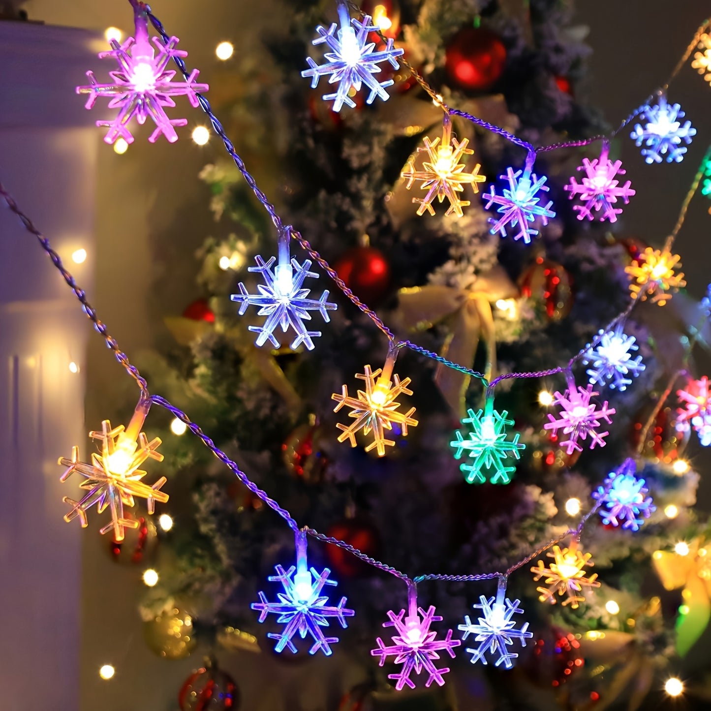 FrostLume snowlights | Lichtsnoer met sneeuwvlokjes