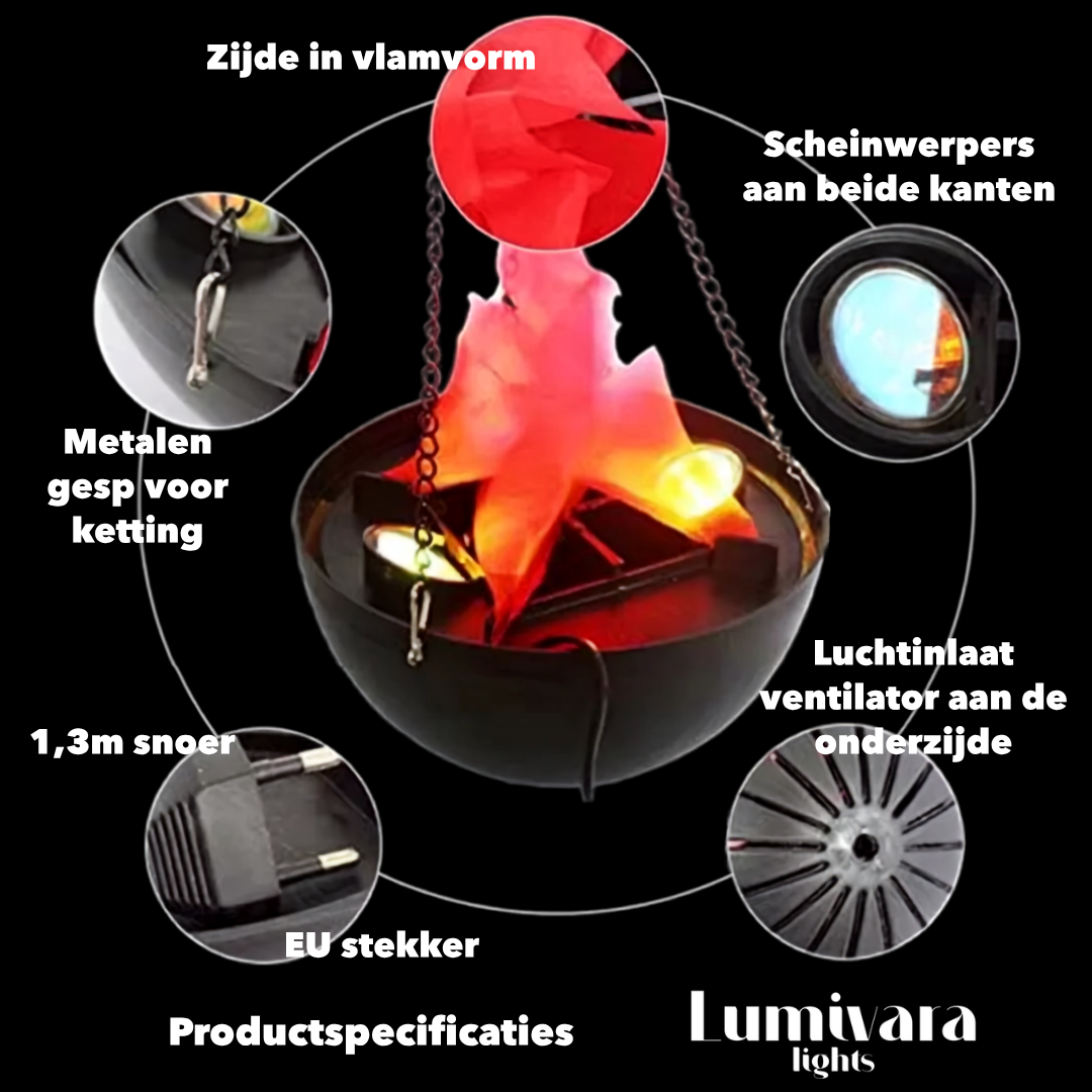 FLAMEHALO | Sfeervol vuureffect voor binnen