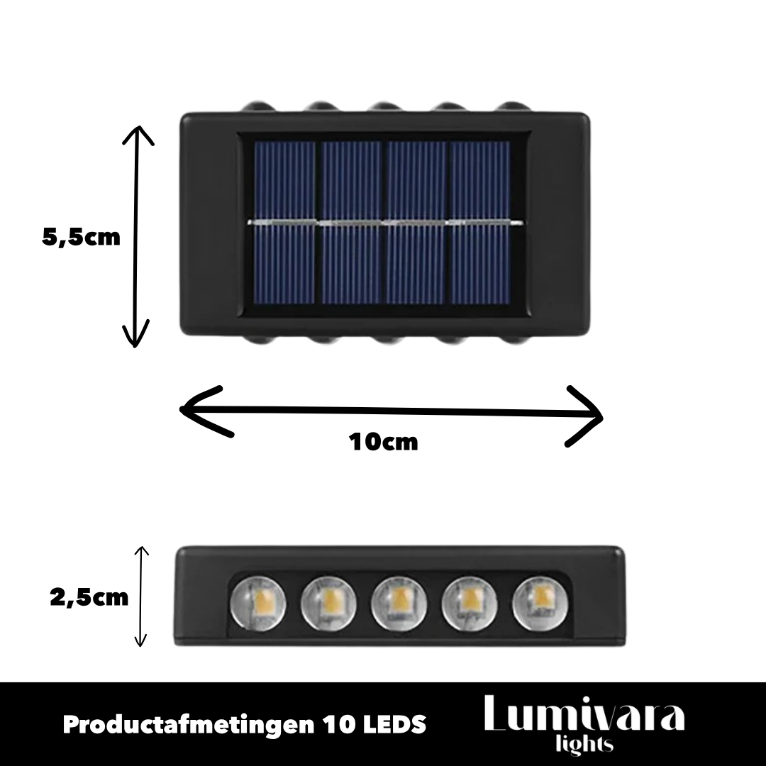 GLOWARD | Solar wandlamp voor buiten