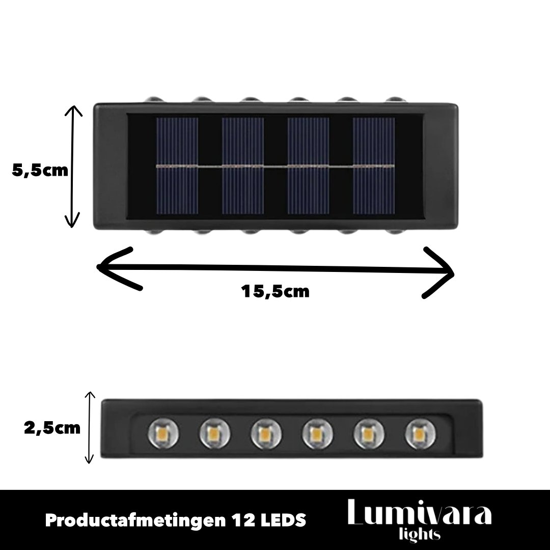 GLOWARD | Solar wandlamp voor buiten