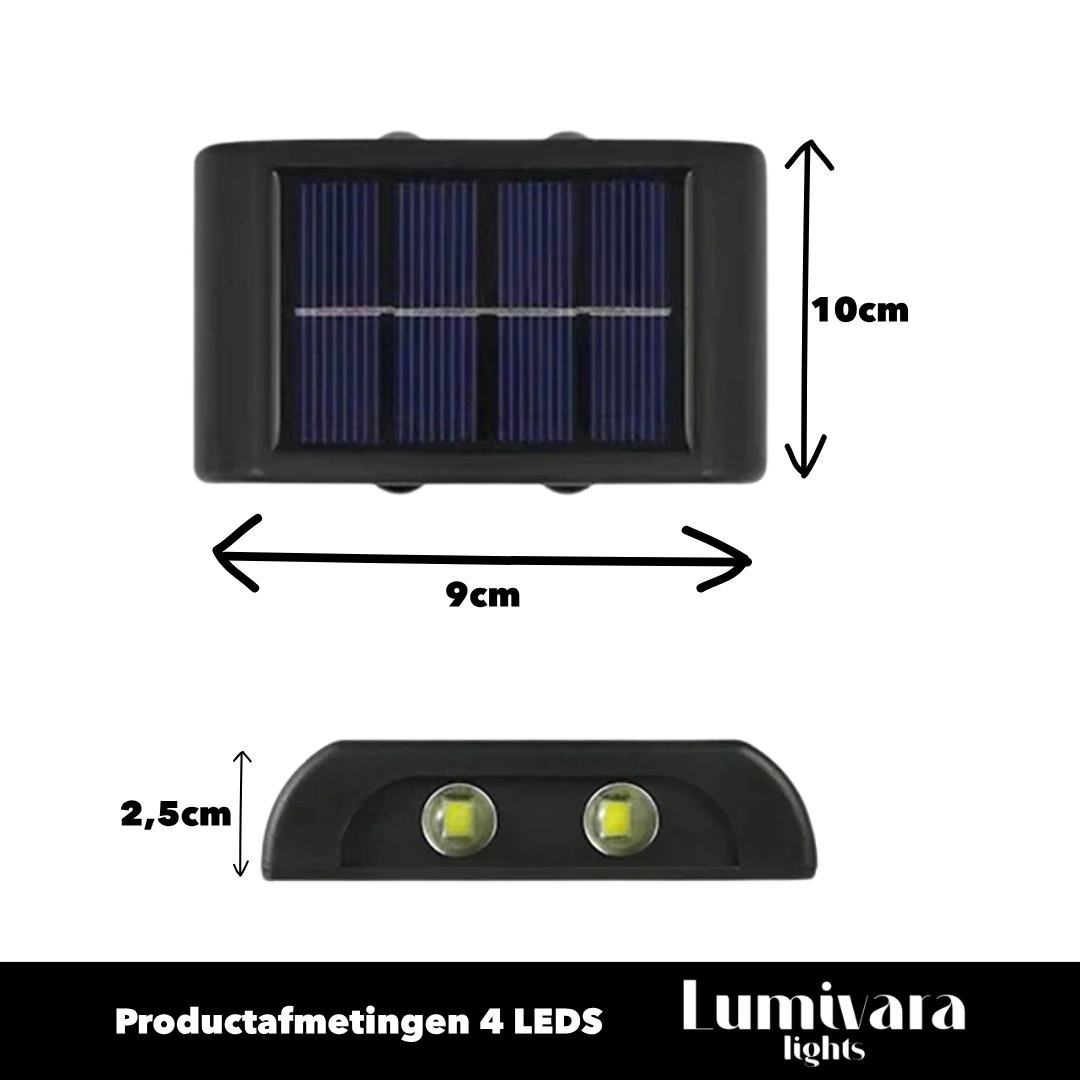 GLOWARD | Solar wandlamp voor buiten
