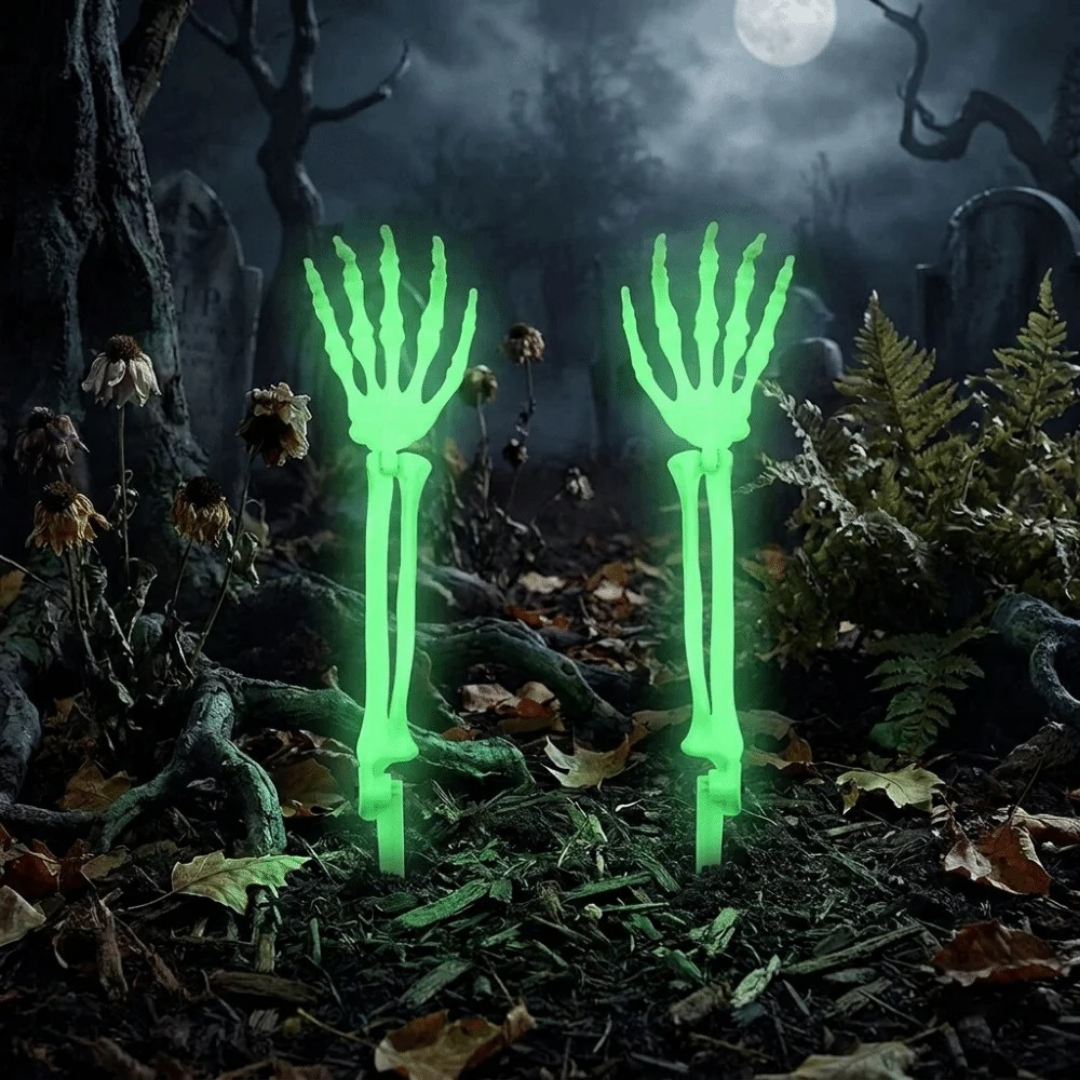 GRAVEGLOW | Set van 2 skelethanden