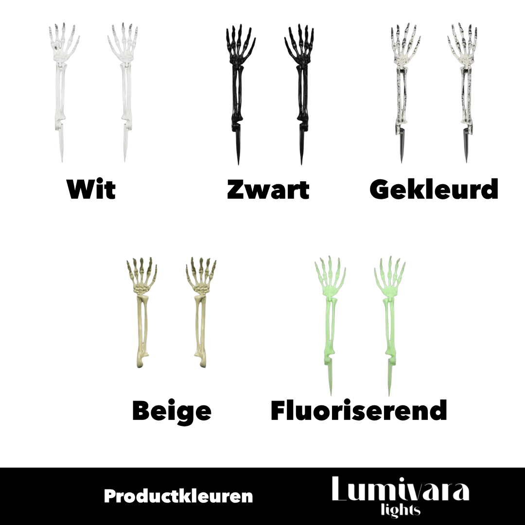 GRAVEGLOW | Set van 2 skelethanden