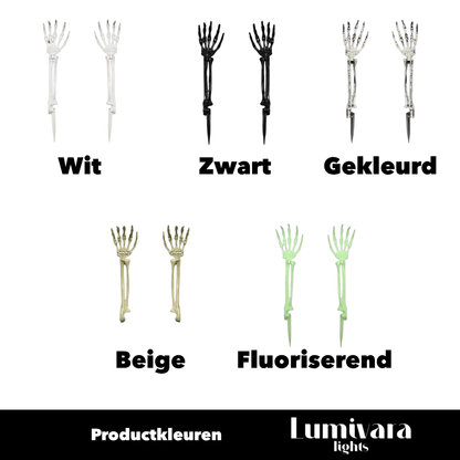 GRAVEGLOW | Set van 2 skelethanden