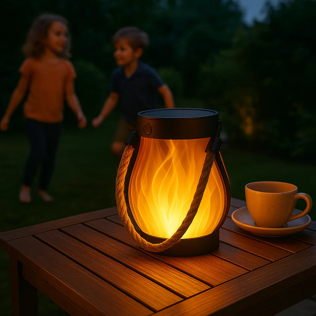 LanteraGlow Solar | Sfeervolle solar lantaarn voor warme avonden buiten
