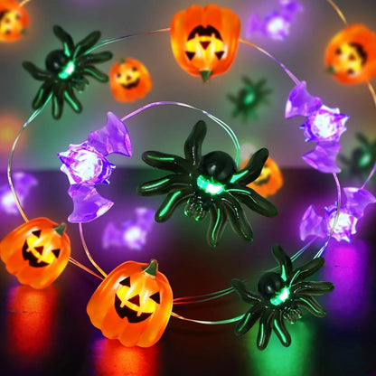SPOOKYGLOW | Lichtsnoer met halloweenfiguurtjes