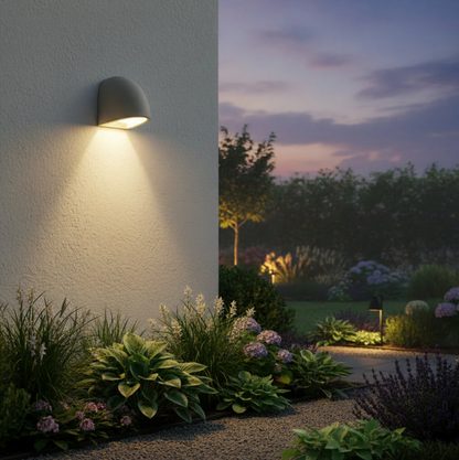 NordicTerra Wall | Minimalistische terrazzo wandlamp voor buiten