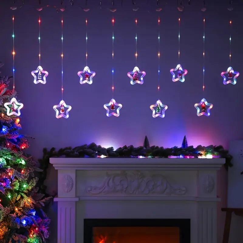 StellaCurtain | Gordijnlicht met kerstthema