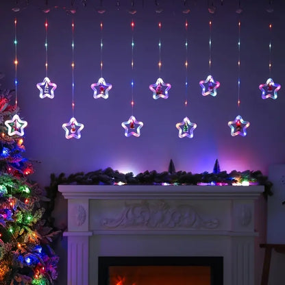 StellaCurtain | Gordijnlicht met kerstthema
