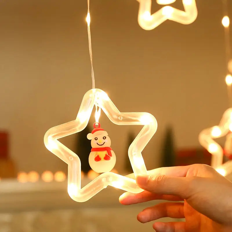 StellaCurtain | Gordijnlicht met kerstthema