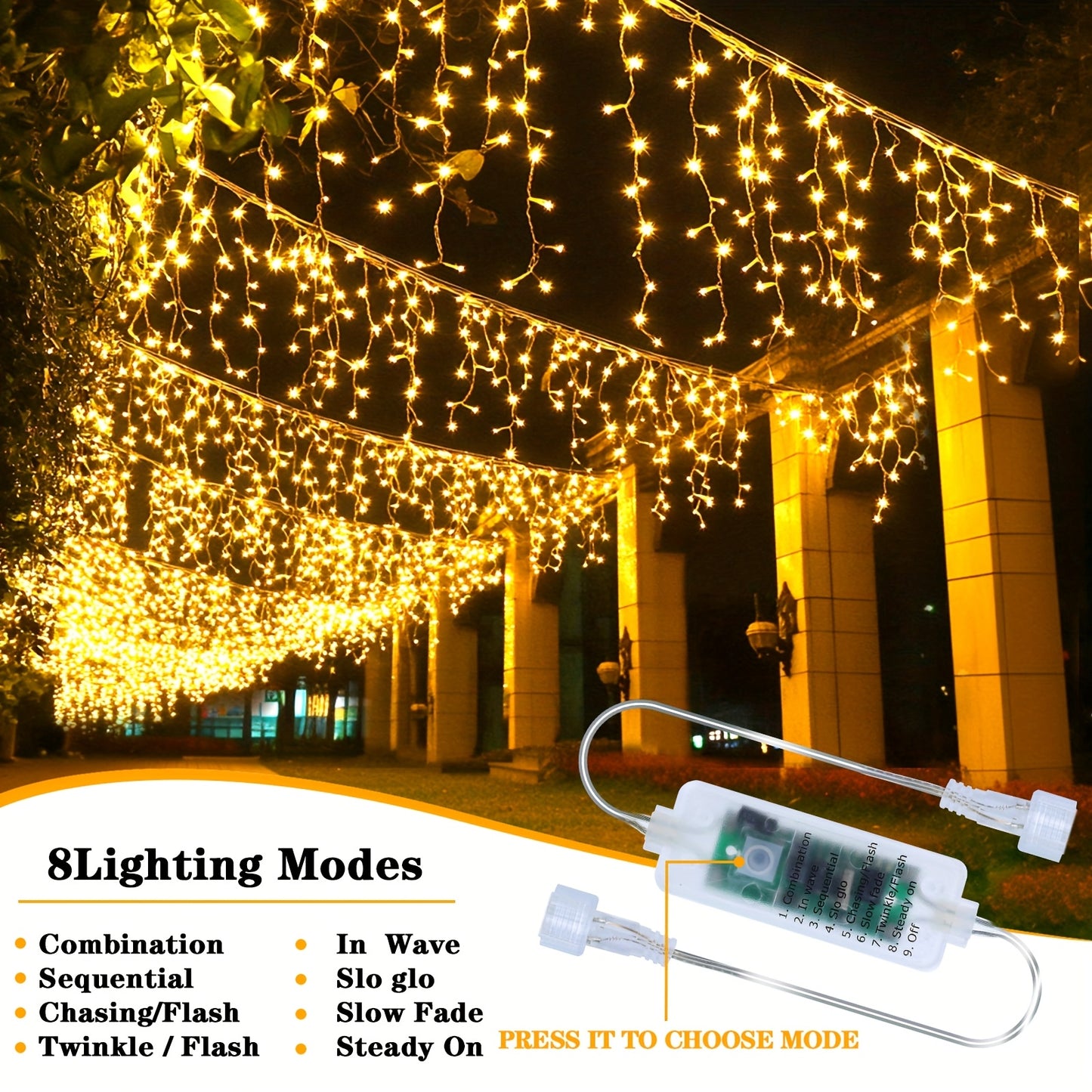 WinterCascade Pro | IJslicht slinger voor buiten