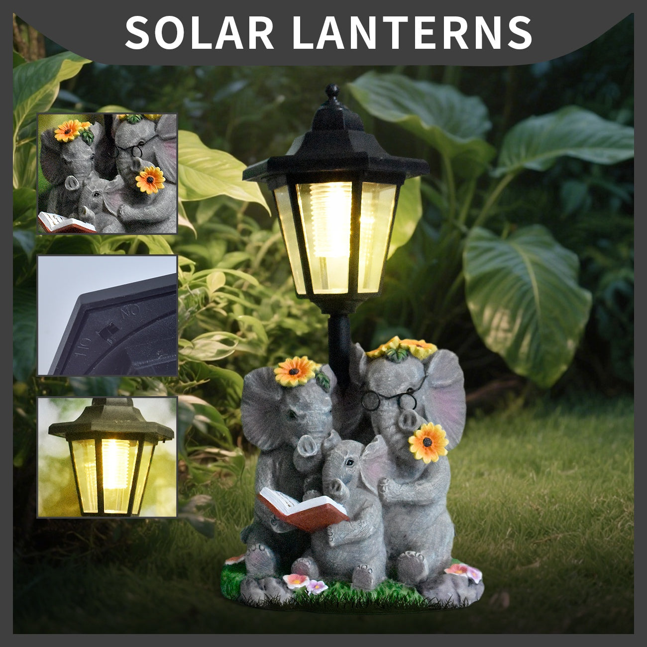 Elevaris Solar | Olifant beeldlamp