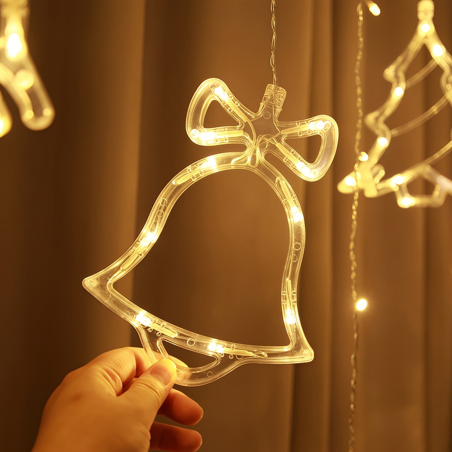 FROSTGLOW TWINKLE | Lichtgordijn in kerstthema