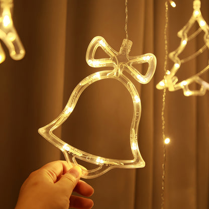 FROSTGLOW TWINKLE | Lichtgordijn in kerstthema