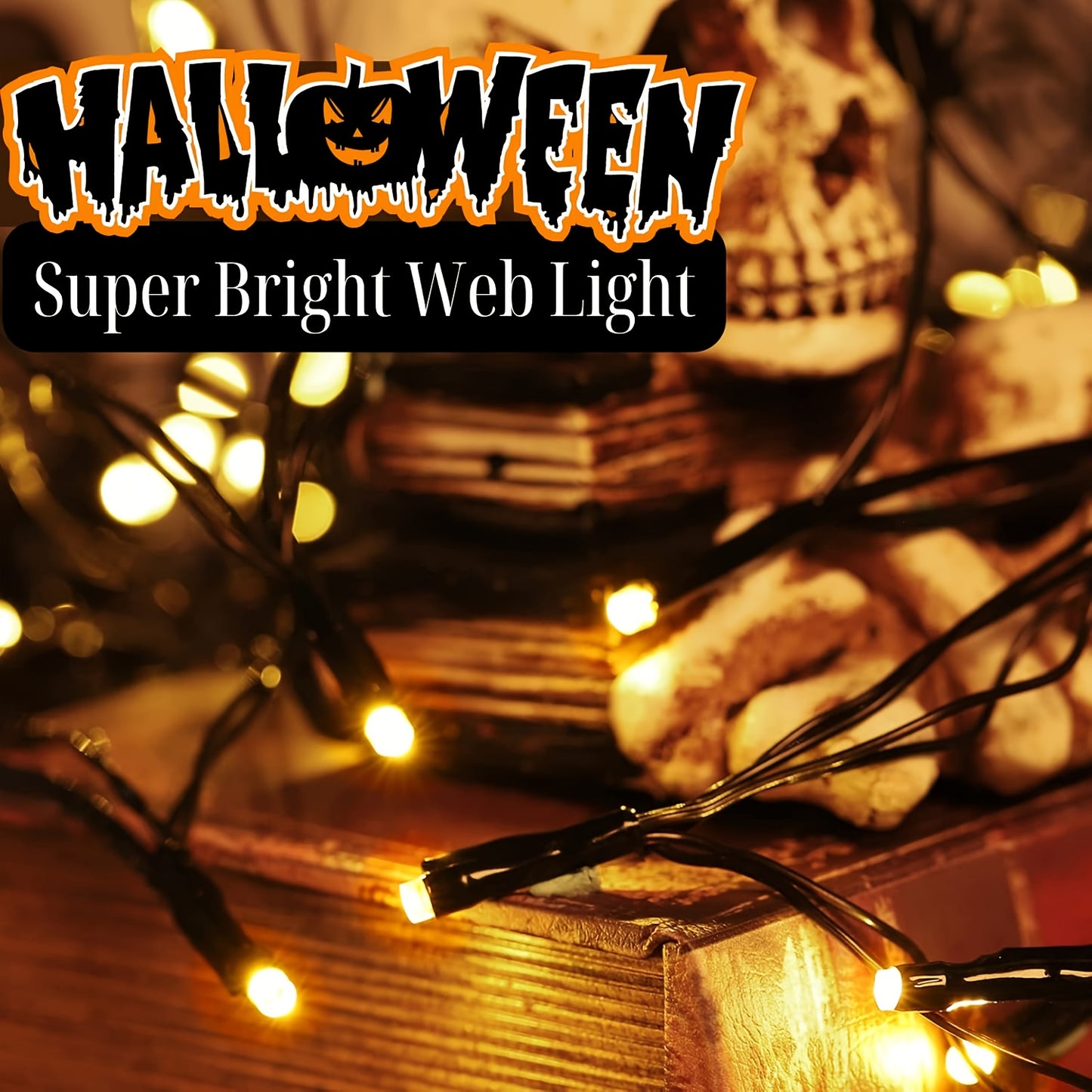 Arachnight | Spinnenweb met lampjes