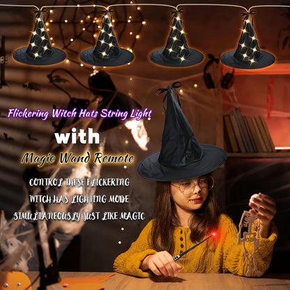 WitchGlow | Lichtsnoer met heksenhoeden