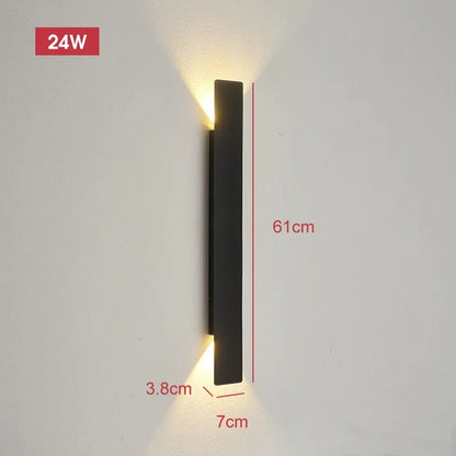 StriaGlow Wall | Slanke LED strip wandlamp voor binnen en buiten